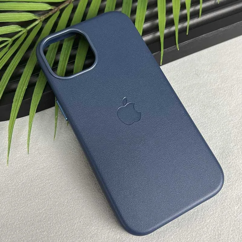 Шкіряний чохол Leather Case (AAA) with MagSafe and Animation для Apple iPhone 15 (6.1