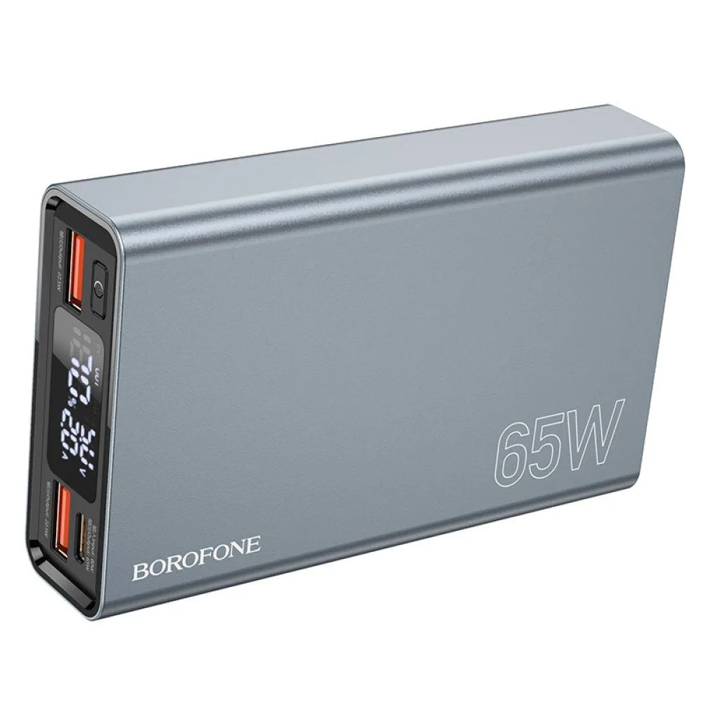 Power Bank Borofone BJ40 Happy way 65 W 15000 mAh Колір Сірий