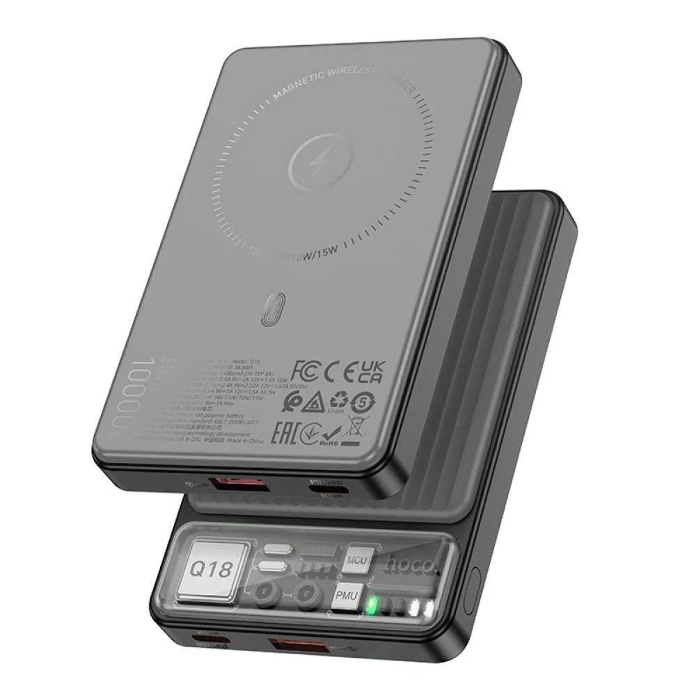 Power Bank Hoco Q18 Tourer 22.5W with magnetic 10000mAh Цвет Синий