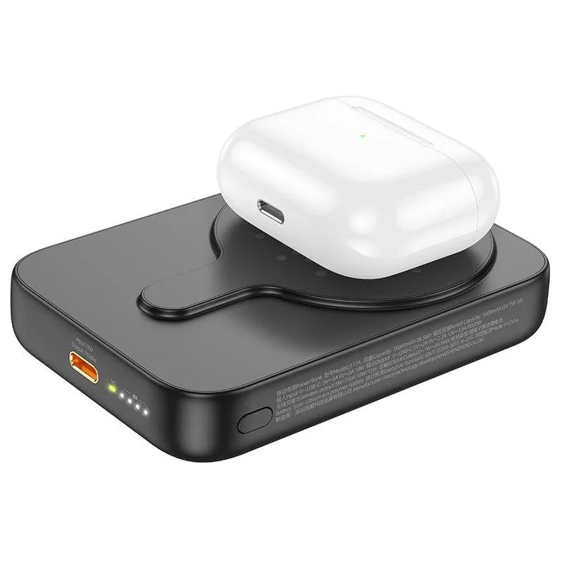 Універсальна Мобільна Батарея Power Bank Hoco J117A Esteem PD20W magnetic 10000mAh Чорний