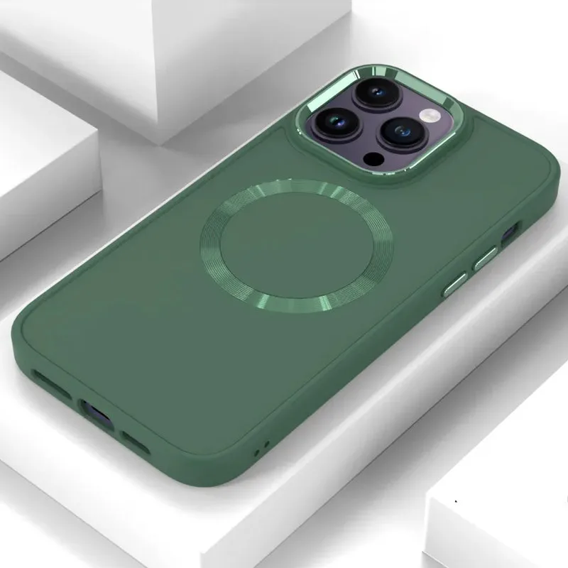 TPU чохол Bonbon Metal Style with MagSafe для Apple iPhone 14 Pro Max (6.7