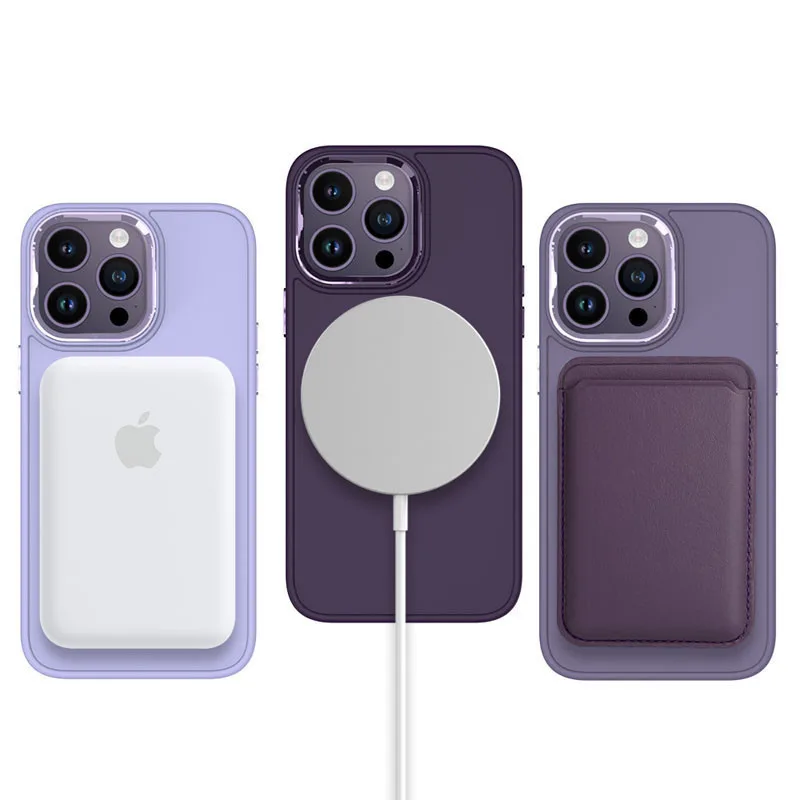 TPU чохол Bonbon Metal Style with MagSafe для Apple iPhone 14 Pro Max (6.7