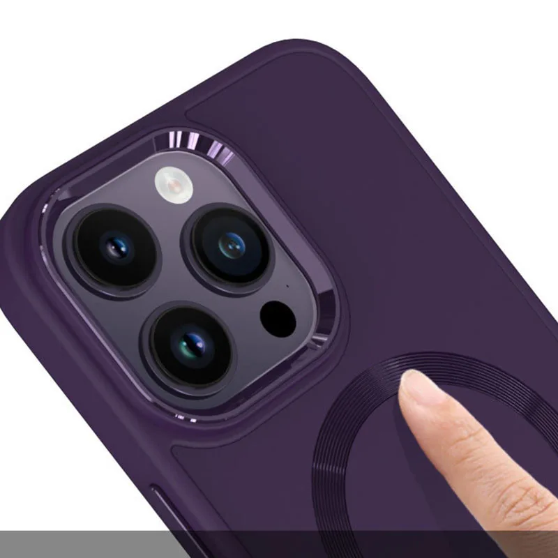 TPU чохол Bonbon Metal Style with MagSafe для Apple iPhone 14 Pro Max (6.7