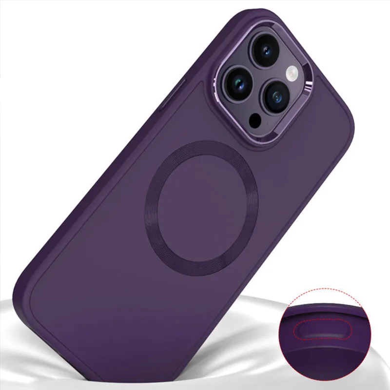 TPU чохол Bonbon Metal Style with MagSafe для Apple iPhone 14 Pro Max (6.7