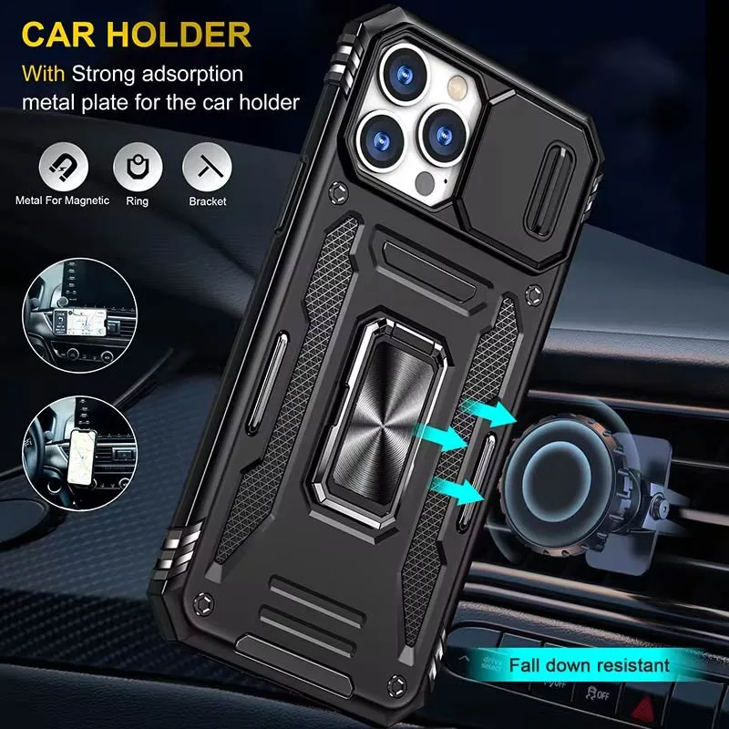Протиударний чохол Camshield Army Ring для Apple iPhone 13 Pro Max (6.7