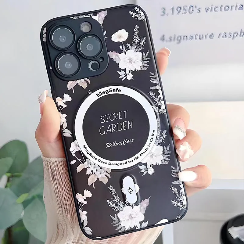 TPU+PC чохол Secret Garden with MagSafe для Apple iPhone 14 Pro Max (6.7