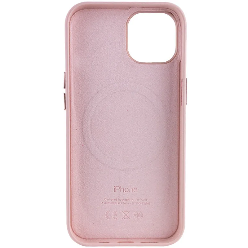 Шкіряний чохол Leather Case (AA Plus) with MagSafe для Apple iPhone 14 (6.1