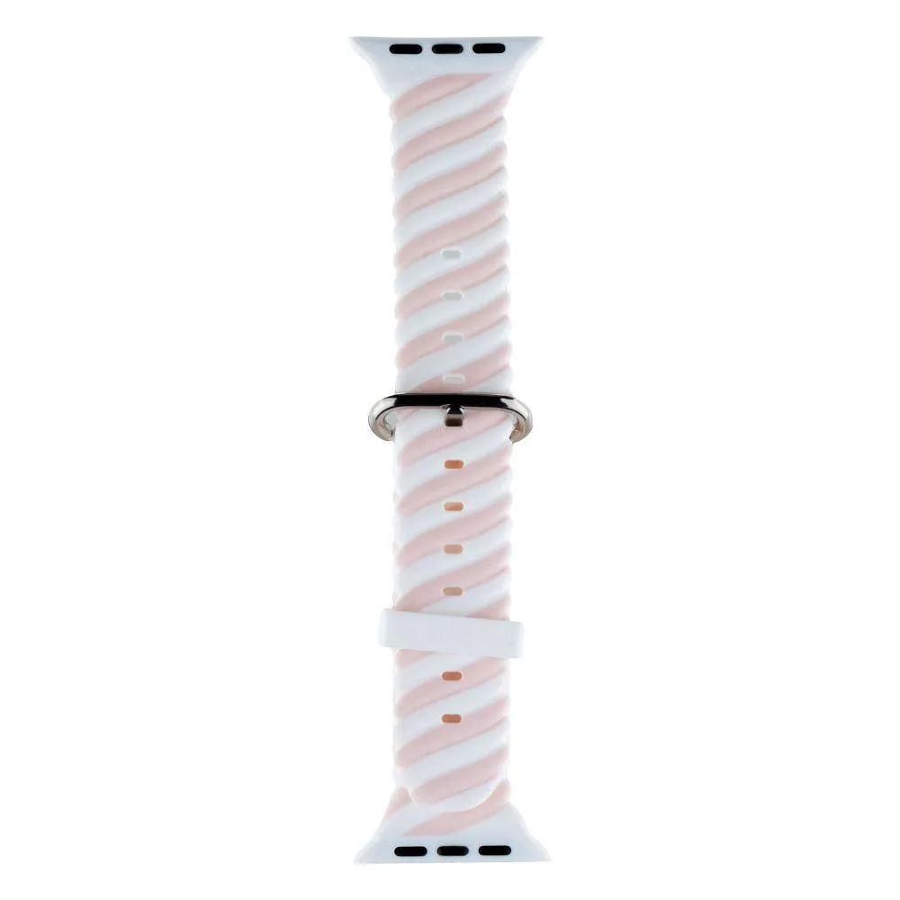 Ремінець Colour Bar для Apple Watch 42/44/45/49 mm Колір 3, Біло-Червоний