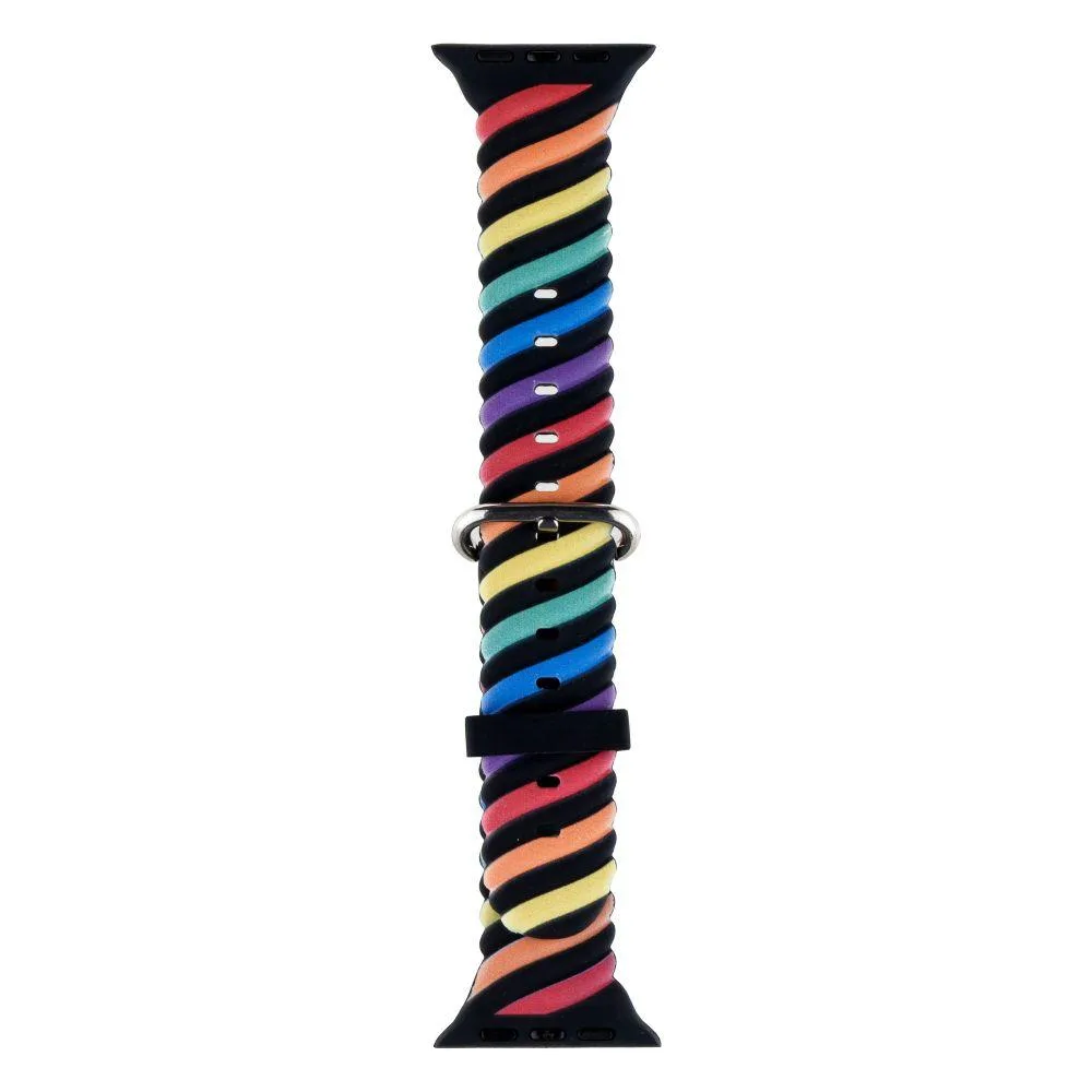Ремінець Colour Bar для Apple Watch 42/44/45/49 mm Колір 3, Біло-Червоний