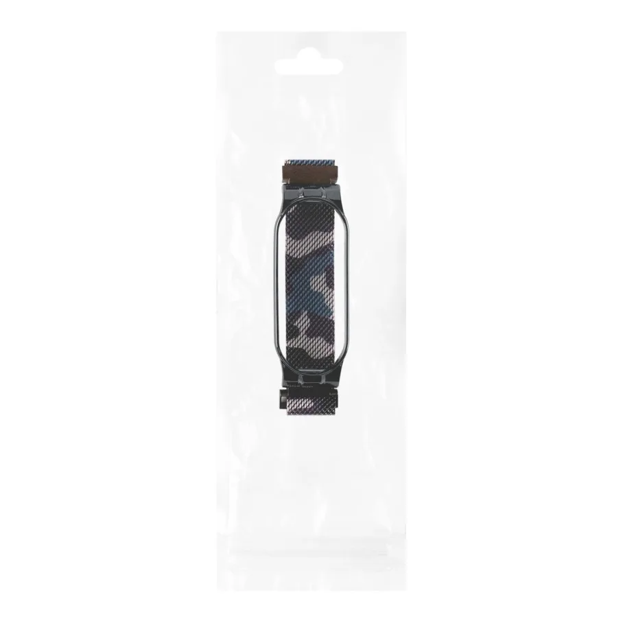 Ремінець для Xiaomi Mi Band 5/6 Milanese Loop Color Khaki Dark Blue