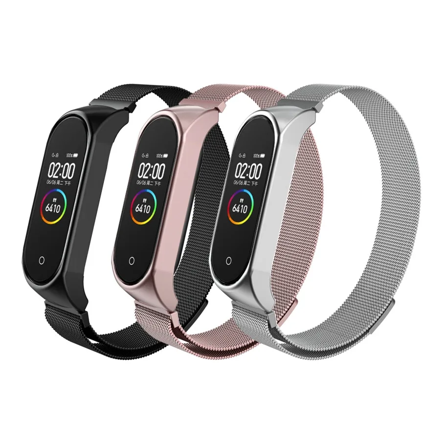 Ремінець для Xiaomi Mi Band 3/4/5/6 Milanese Loop Green