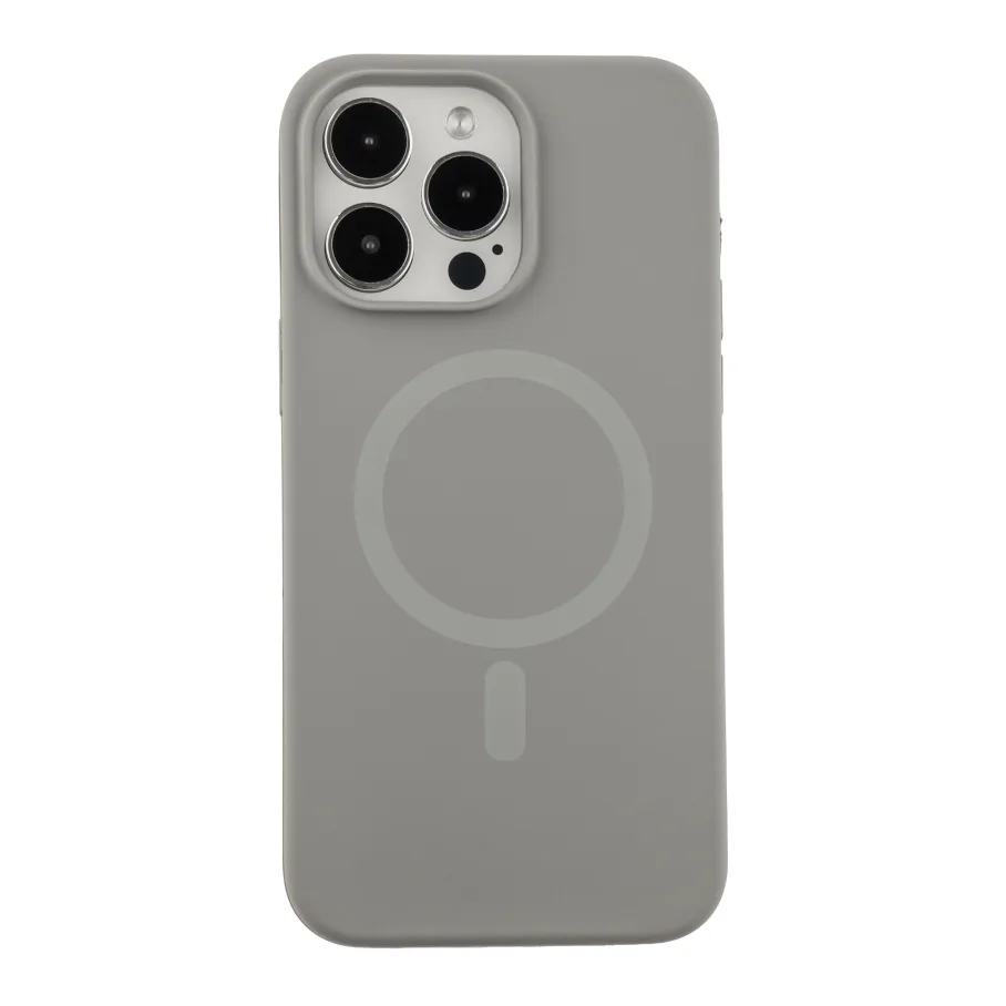 Чохол Glow Silicone Case with Magsafe для iPhone 14 Pro Max Titanium Grey