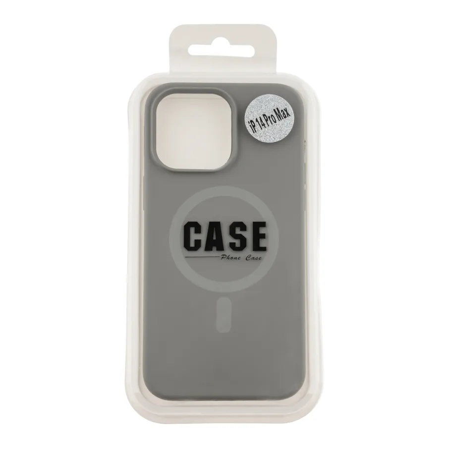 Чохол Glow Silicone Case with Magsafe для iPhone 14 Pro Max Titanium Grey