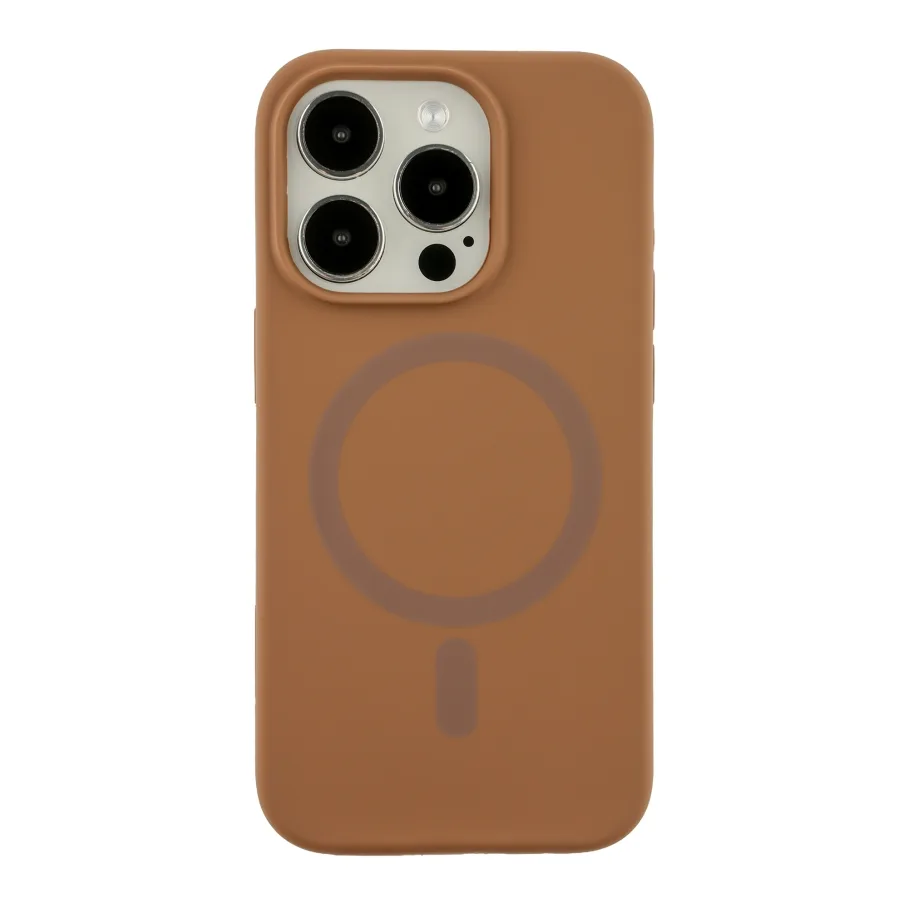 Чохол Glow Silicone Case with Magsafe для iPhone 14 Pro Max New Brown