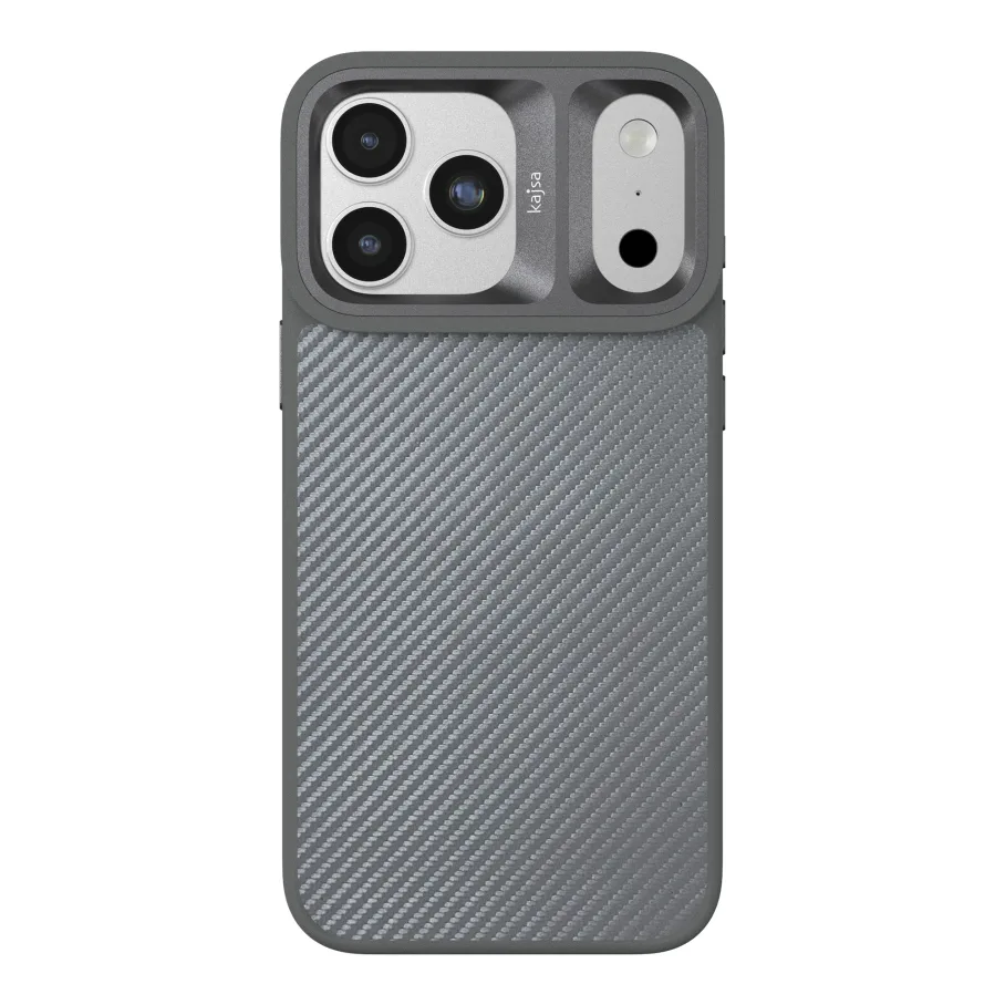 Чохол Kajsa Glamorous Collection Straw Mat Pattern with MagSafe для iPhone 17 Pro Max Grey B-Ring