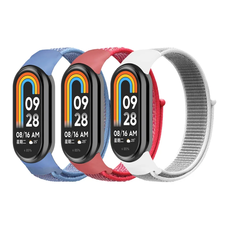 Ремінець для Xiaomi Mi Band 8/9/10 Nylon Purple