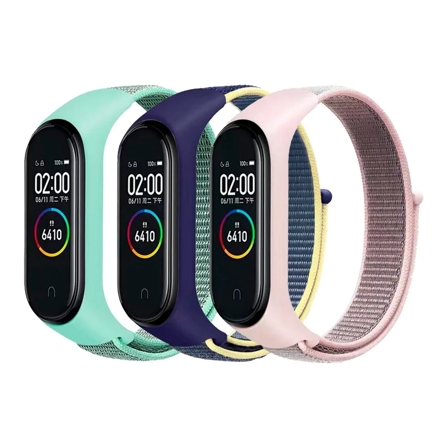 Ремінець для Xiaomi Mi Band 3/4/5/6/7 Nylon Turquoise