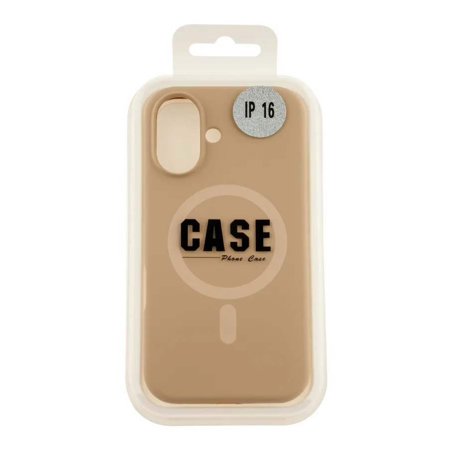 Чохол Glow Silicone Case with Magsafe для iPhone 16 Desert Gold