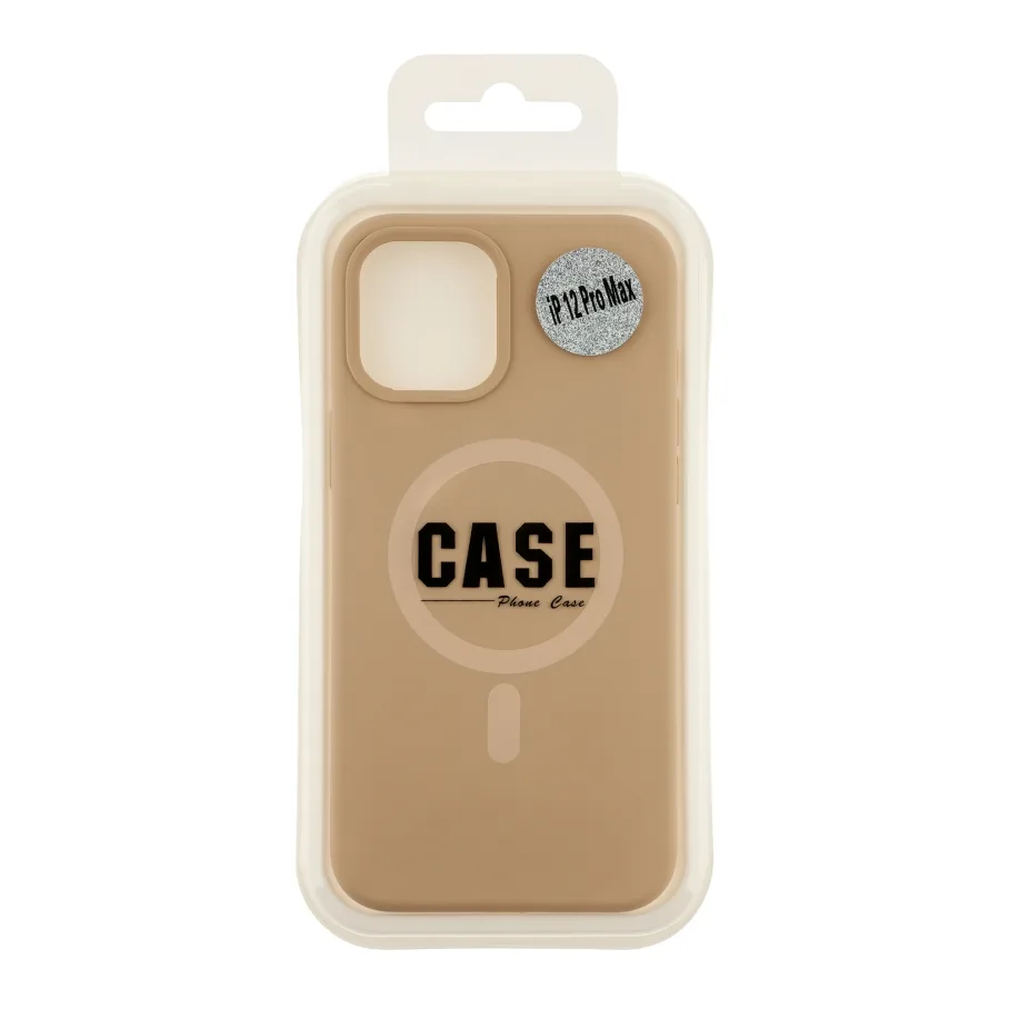 Чохол Glow Silicone Case with Magsafe для iPhone 12 Pro Max Desert Gold