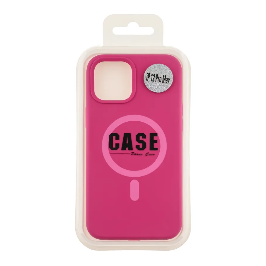 Чохол Glow Silicone Case with Magsafe для iPhone 12 Pro Max Manyue Red