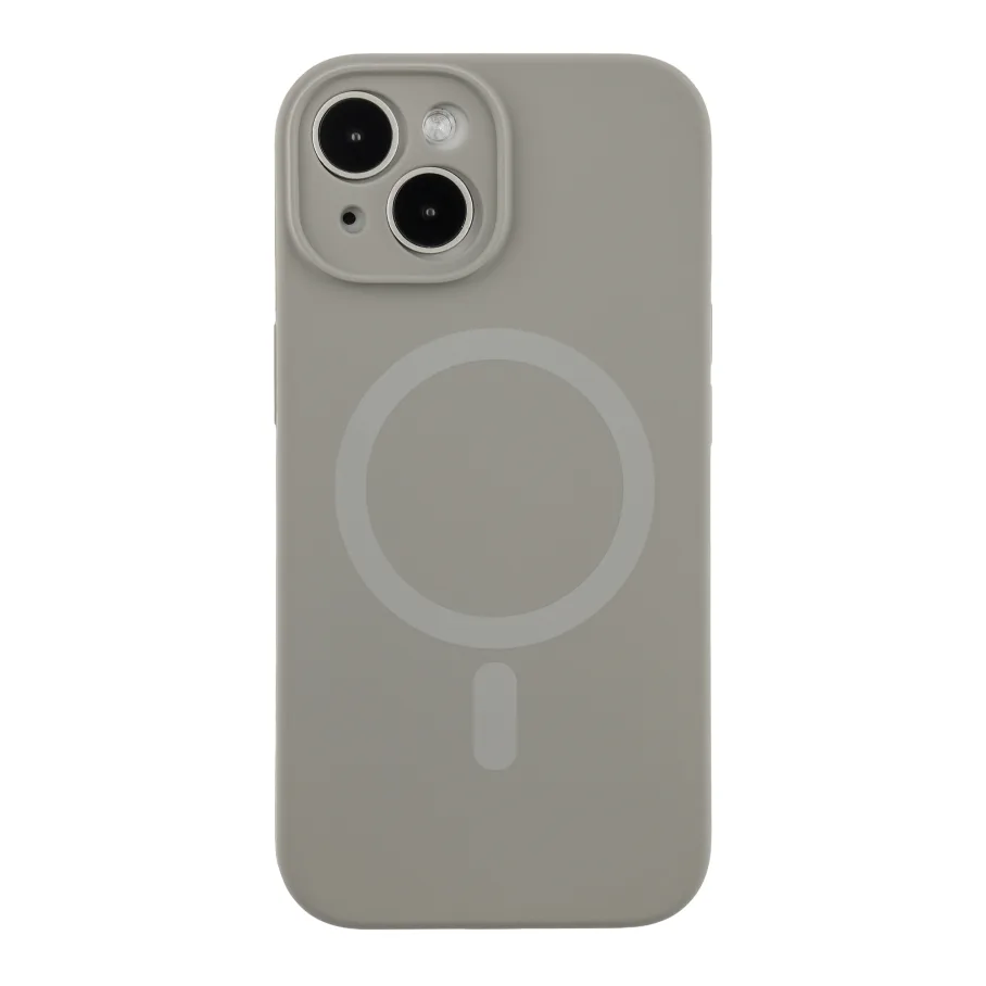 Чохол Glow Silicone Case Full Camera with Magsafe для iPhone 15 Titanium Grey
