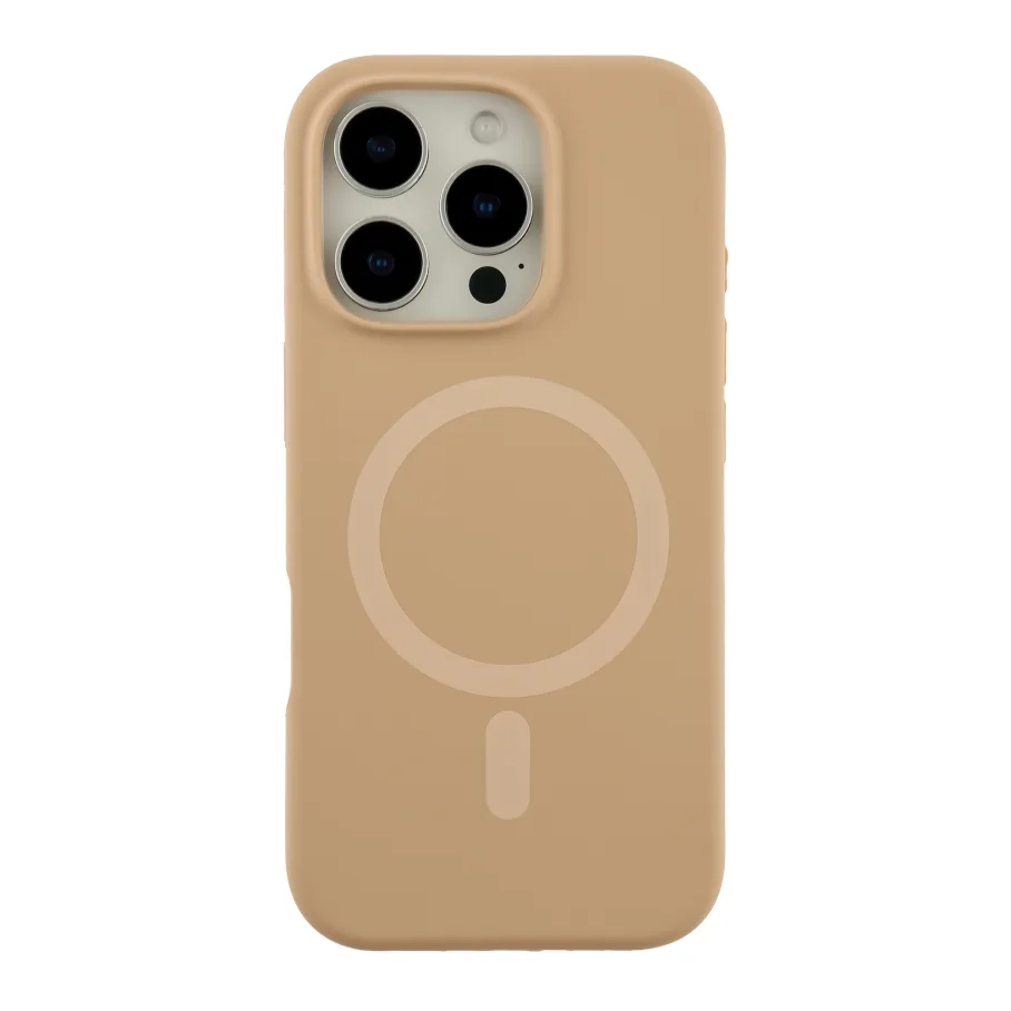 Чохол Glow Silicone Case with Magsafe для iPhone 16 Pro Desert Gold