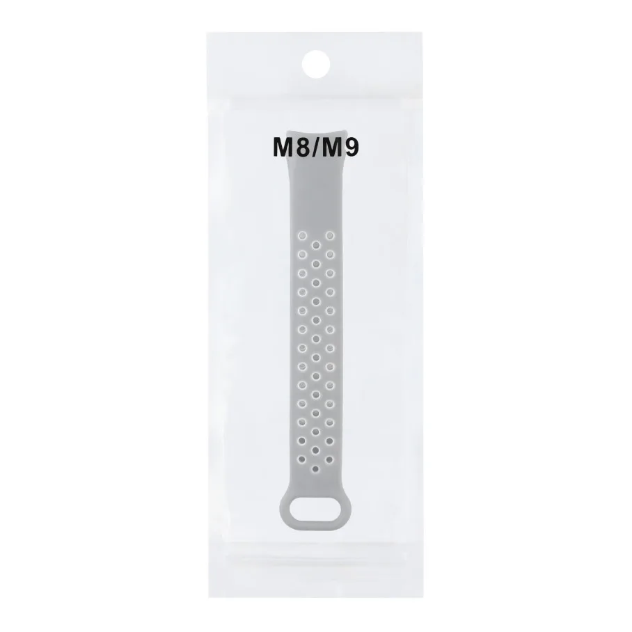 Ремінець для Xiaomi Mi Band 8/9/10 N Sport Grey/White