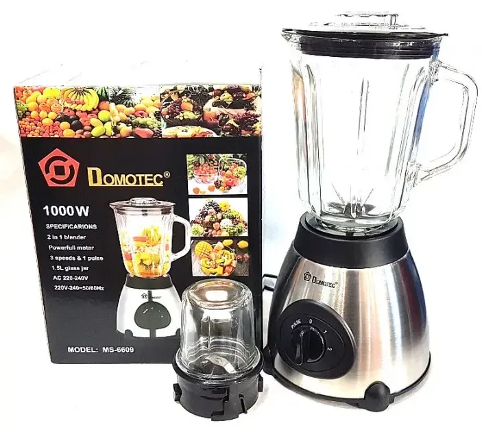 Блендер Domotec MS 6609 BLACK 220V/1000w
