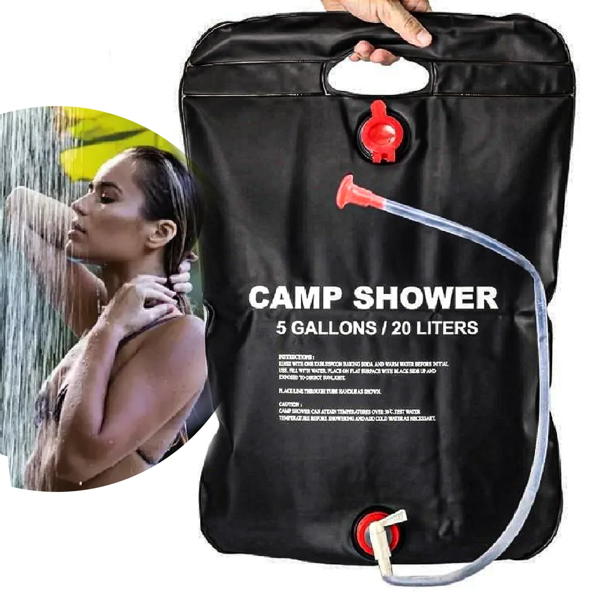 Похідний туристичний душ CAMP SHOWER 20 літрів, дачний душ