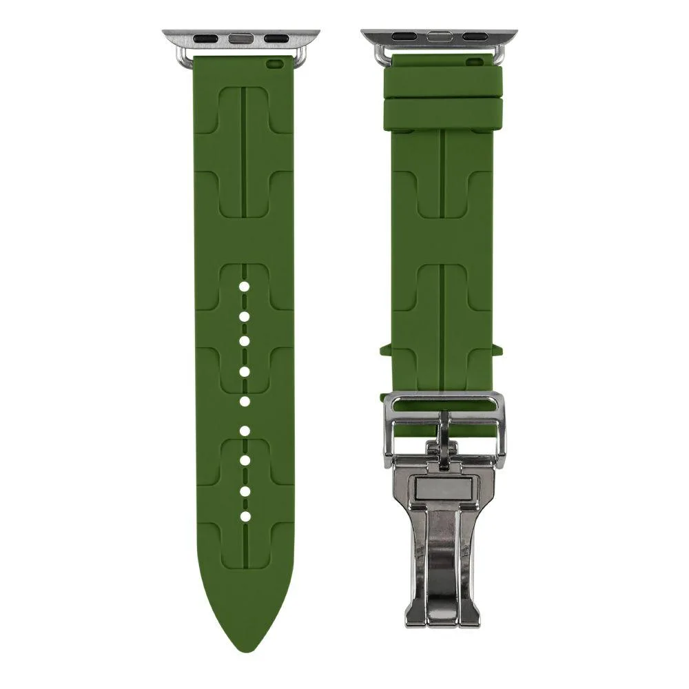 Ремінець для Apple Watch Hermes 42/44/45/49 mm Колір Cloud Grey