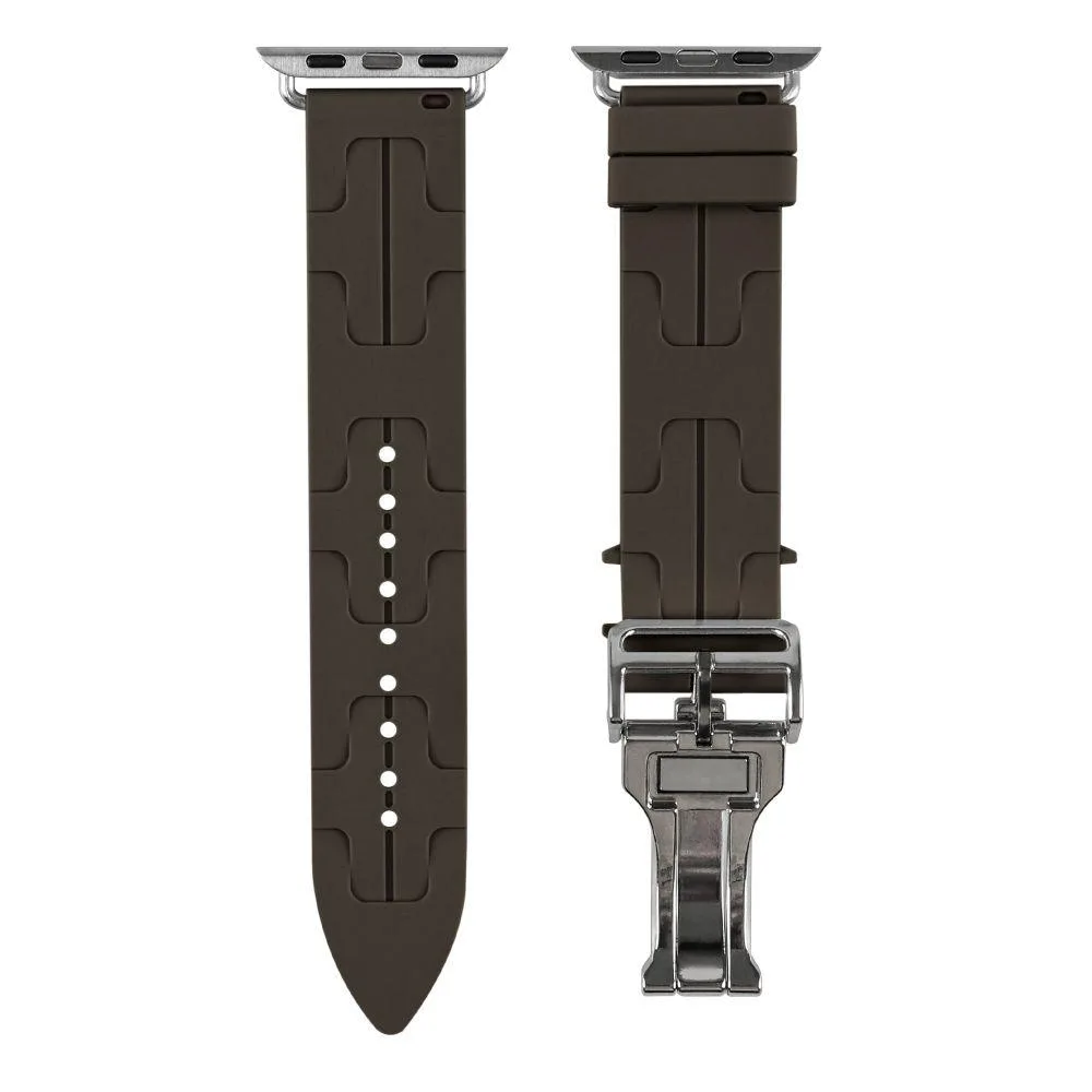 Ремінець для Apple Watch Hermes 42/44/45/49 mm Колір Cloud Grey