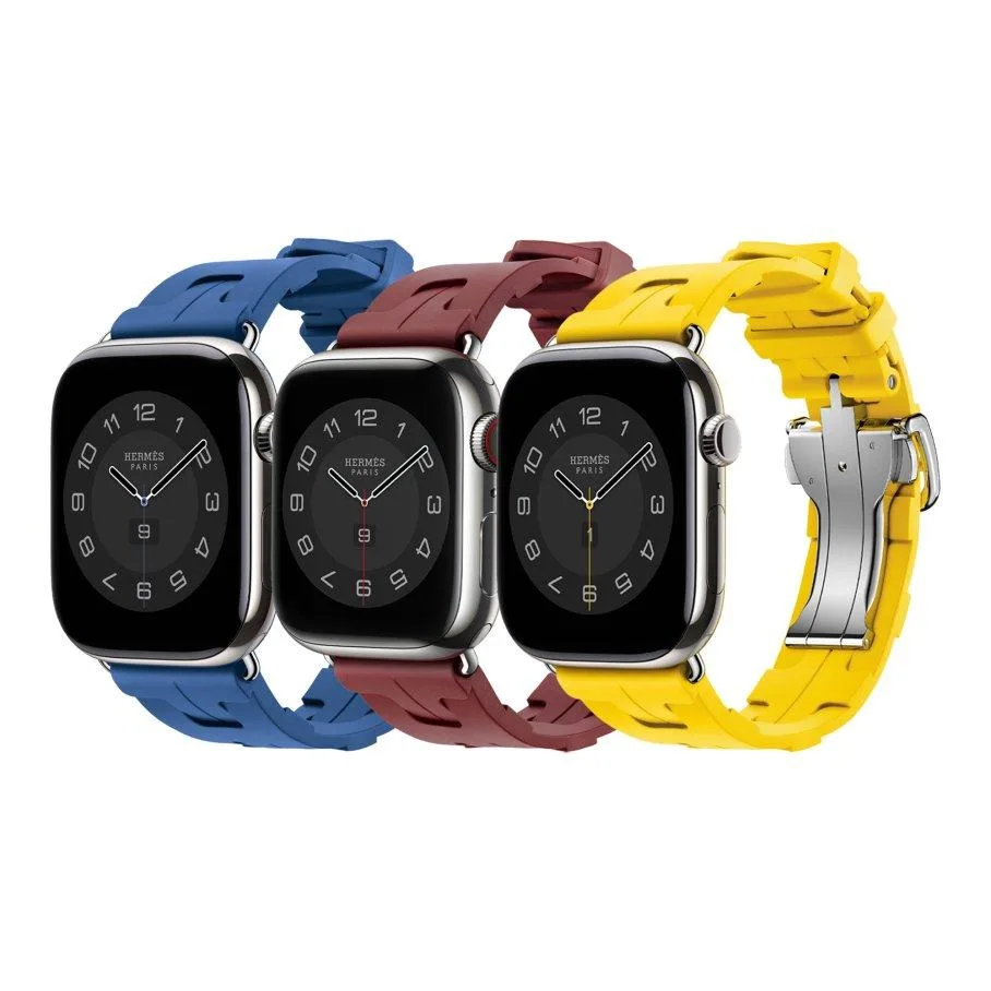 Ремінець для Apple Watch Hermes 42/44/45/49 mm Milky White