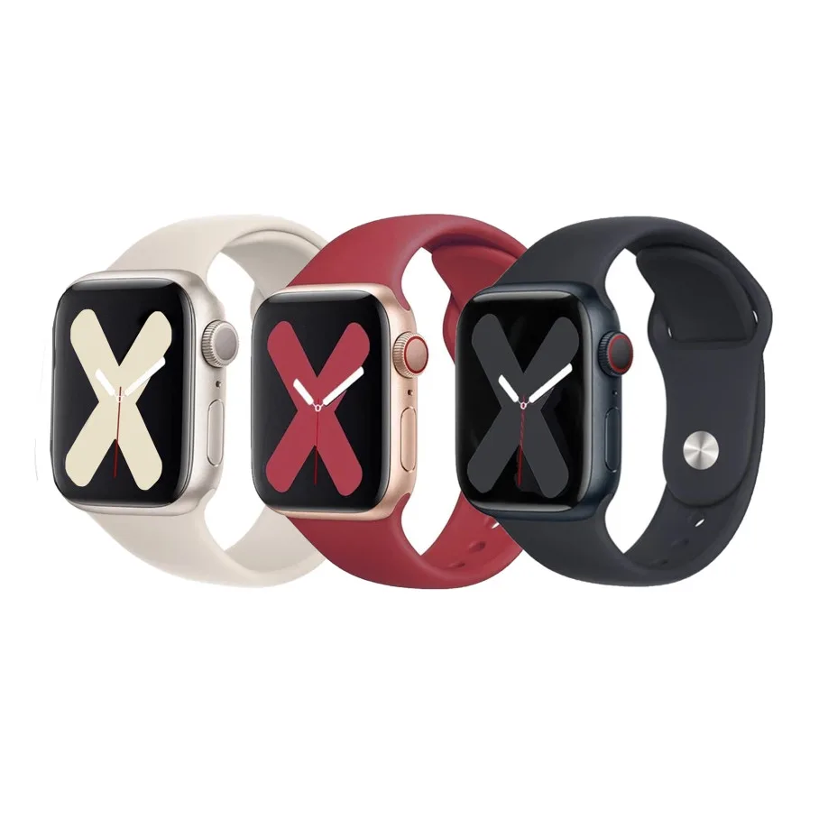 Ремінець для Apple Watch Band Silicone Two-Piece 42/44/45/49 mm 42.Maroon