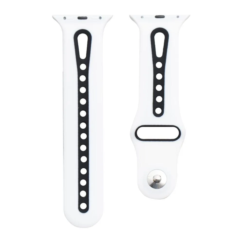 Ремінець для Apple Watch Sport 42/44/45/49 mm Колір Чорно-зелений