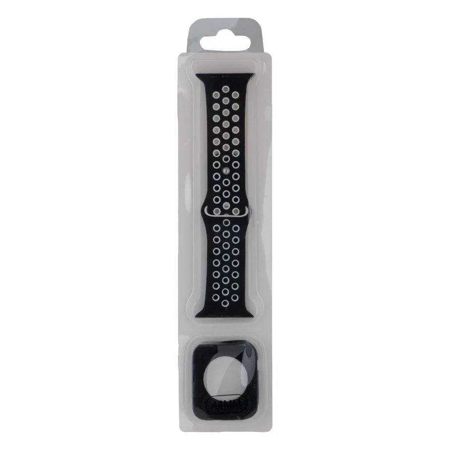 Ремінець для Apple Watch Band Silicone Nike + Protect Case 44/49 mm Rose Turquoise