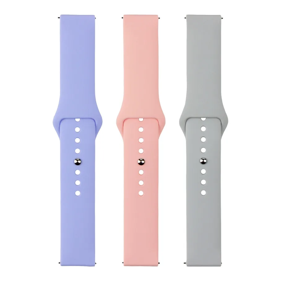 Ремінець Универс 20mm Silicone Original Button Design для Samsung/Amazfit/Huawei Spearmint Green