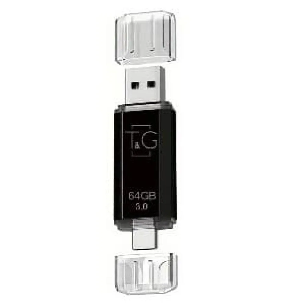 USB Flash Drive 3.0 T&G 64gb USB/Type C 009 Срібло