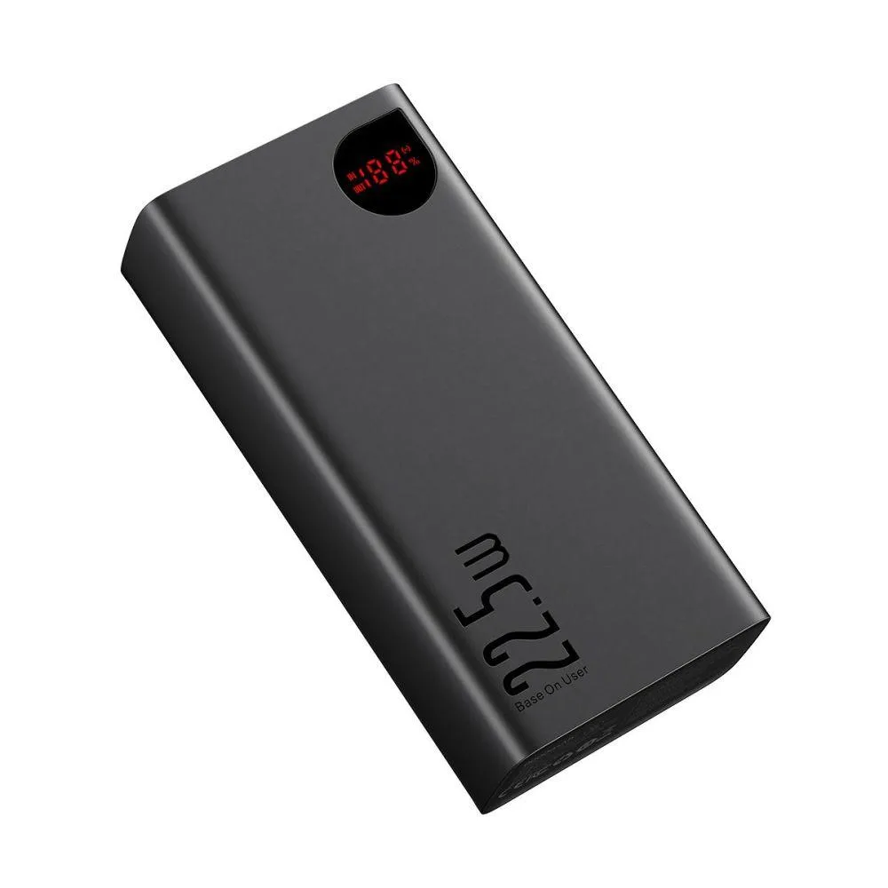 Універсальна Мобільна Батарея Power Bank Baseus Adaman Digital Display Fast Charge 22.5W 40000 mAh