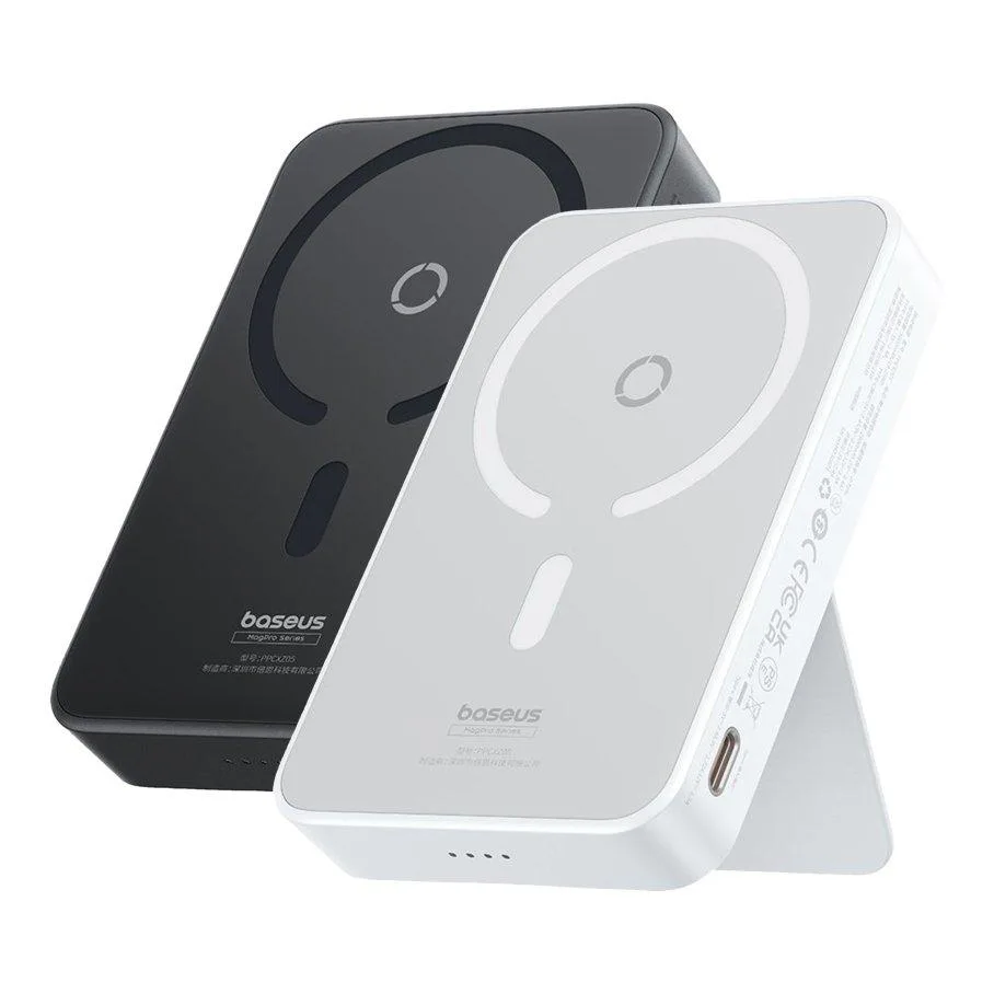Універсальна Мобільна Батарея Power Bank Baseus MagPro Magnetic Bracket Wireless Fast Charge 20W 5000 mAh (P10064101xxx-xx) Чорний 123-00