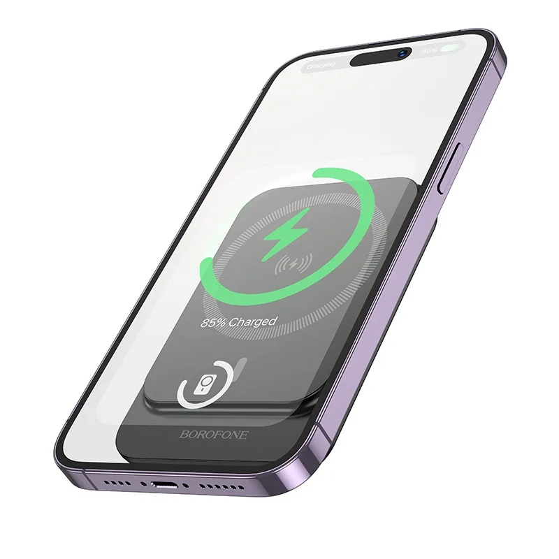 Універсальна Мобільна Батарея Power Bank Borofone BJ63 Nimble PD20W magnetic 5000mAh Чорний