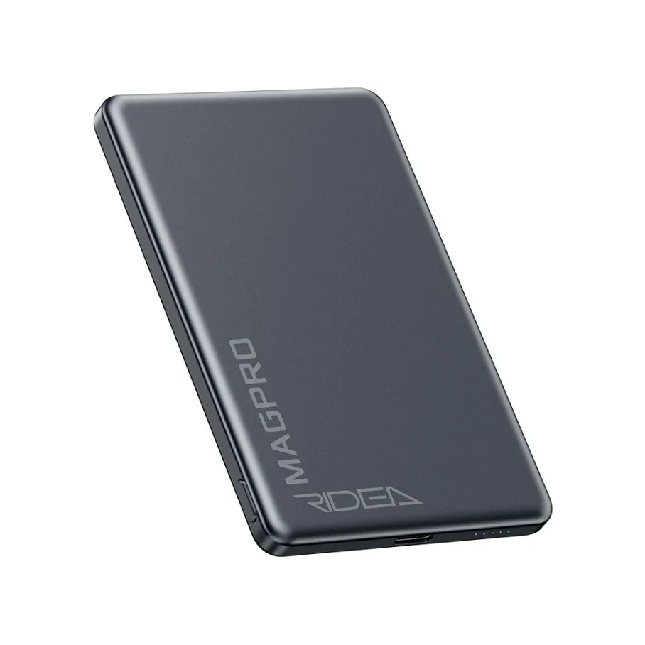 Мобільна Батарея Ridea RP-M5 MAGPRO QC/PD 20W, QI 15W with Magnetic 5000mAh Сiрий