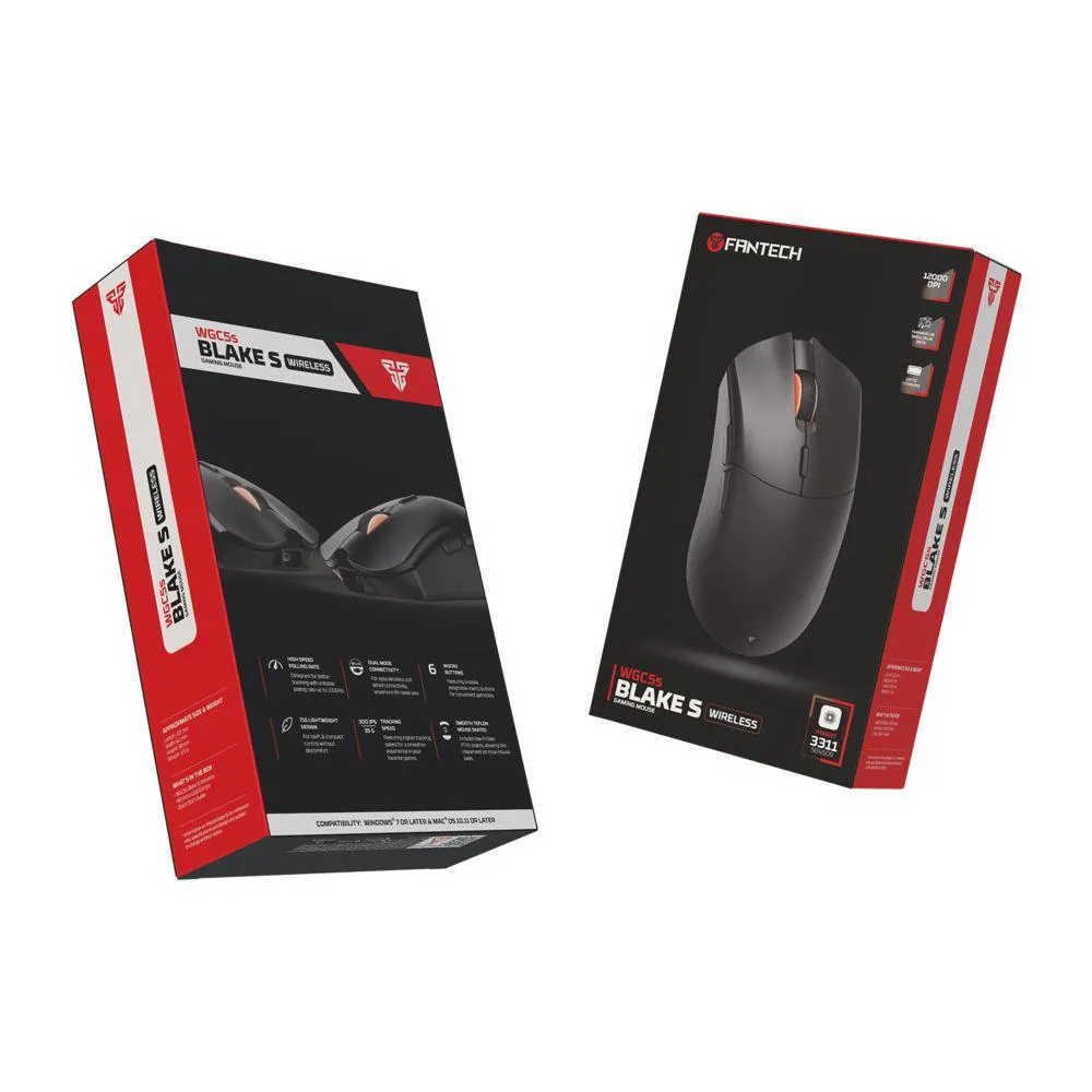 Бездротова Миша Ігрова Fantech WGC5S Blake Чорний