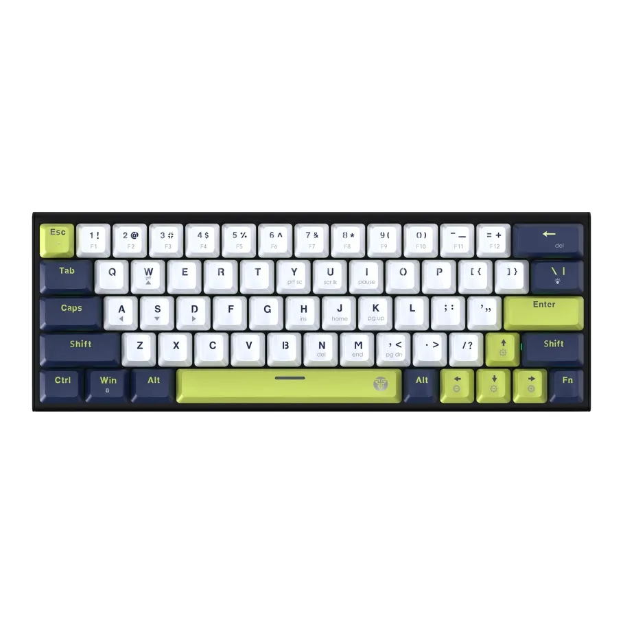 Клавіатура Ігрова Fantech ATOM63 MK874V2 Mori Blue Switch Білий