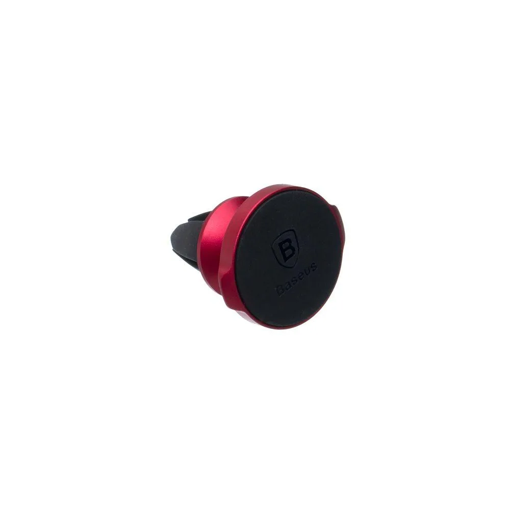 Тримач для телефона в автомобіль Baseus Magnetic Small Ears Air Vent SUER-A Колір Червоний, 09