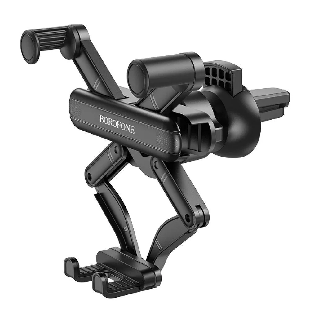 Тримач для телефона в автомобіль Borofone BH78 Point air outlet gravity linkage Колір Чорний