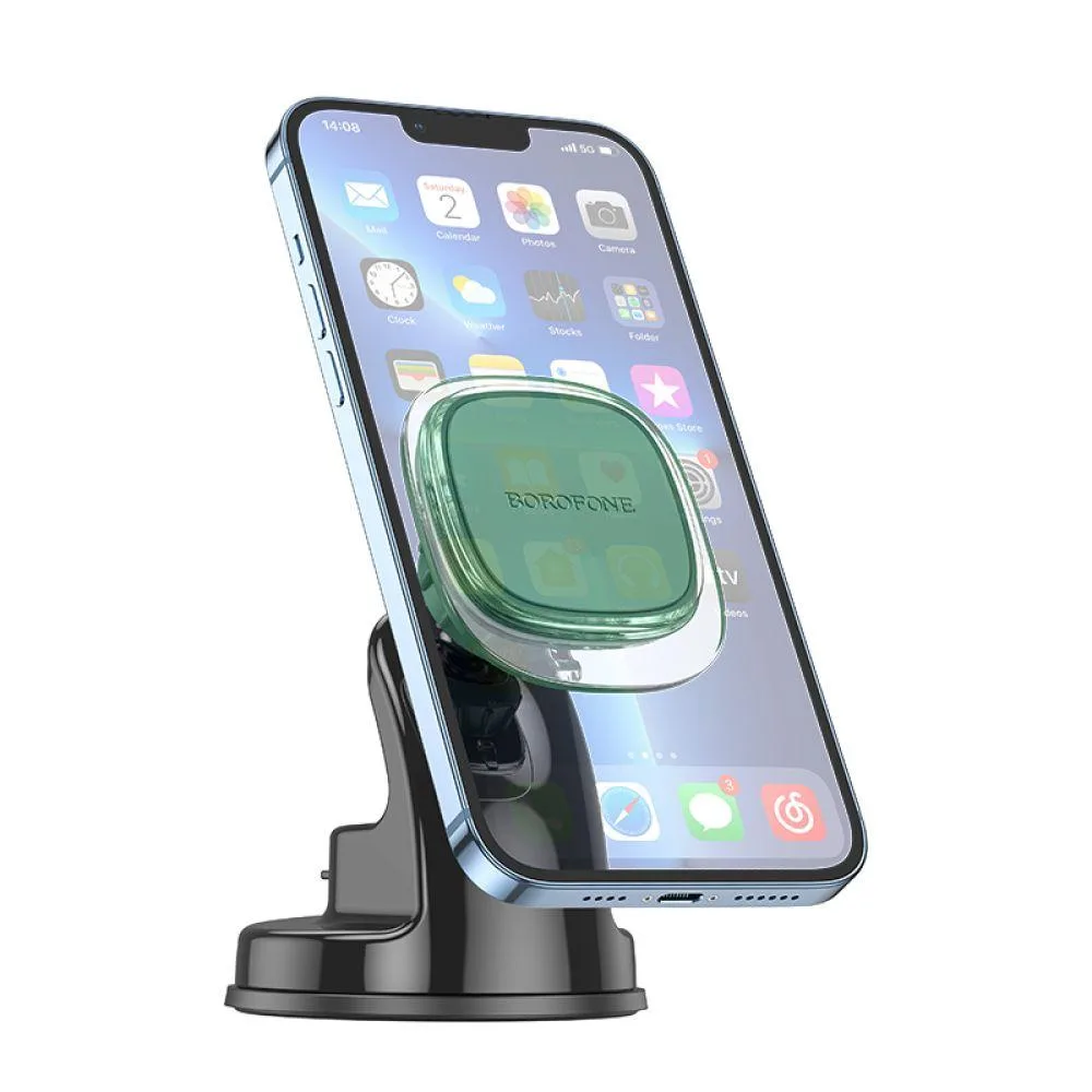 Тримач для телефона в автомобіль Borofone BH83 Clear magnetic Колір Зелений