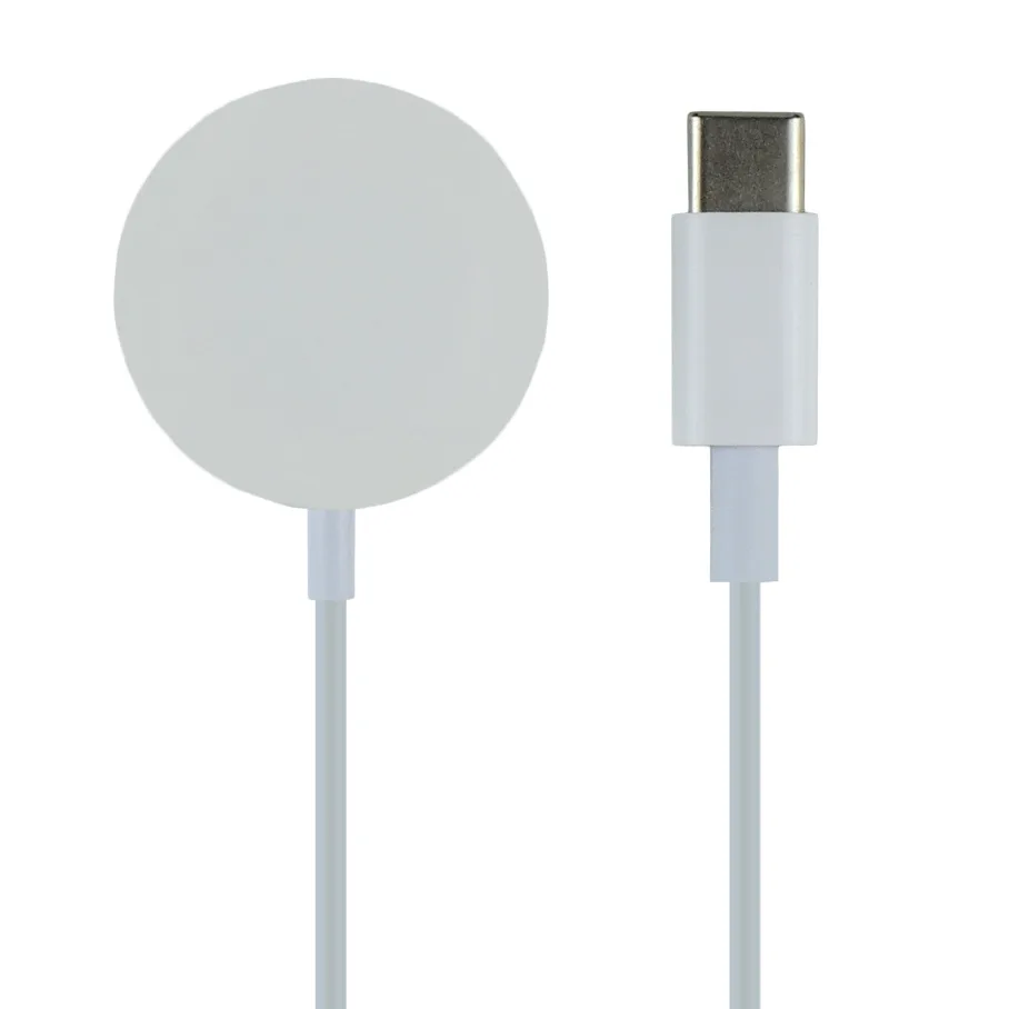 Бездротовий Зарядний Пристрій for Apple Watch Magnetic USB-C 1:1 Бiлий
