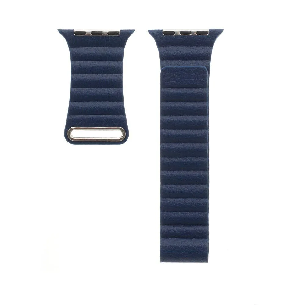 Ремінець для Apple Watch Leather Loop 42/44/45/49 mm Колір Чорний