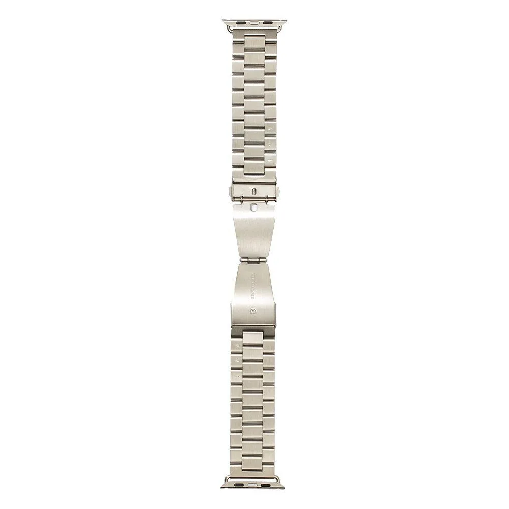 Ремінець для Apple Watch Band 3-Bead 42/44/45/49 mm Silver Колір Сталевий