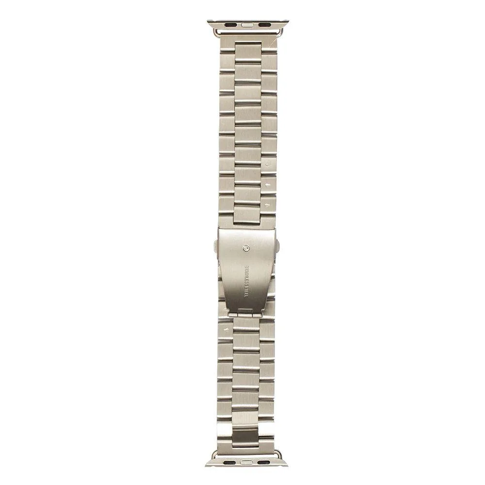 Ремінець для Apple Watch Band 3-Bead 42/44/45/49 mm Silver Колір Сталевий